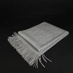 Plaid Grigio in Cashmere Puro Arno
