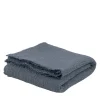 Plaid Intrecci in cotone blu avio