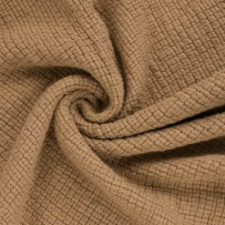 Plaid Intrecci in cotone color miele