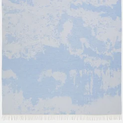 Plaid Jacquard in Lana azzurro
