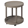 Polo Trolley Tavolo rotondo beige a 2 piani