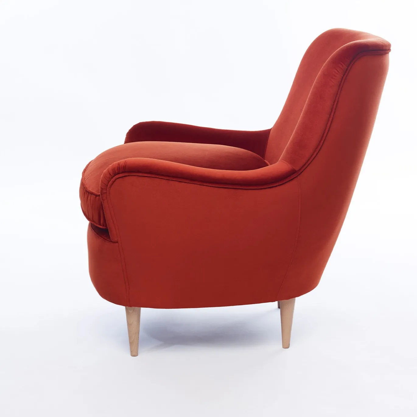 Poltrona Ada arancione bruciato