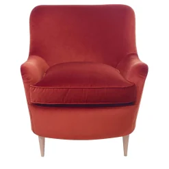 Poltrona Ada arancione bruciato