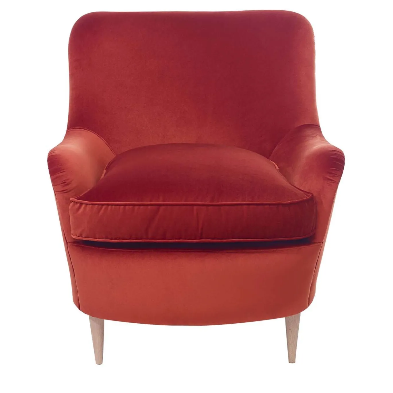 Poltrona Ada arancione bruciato