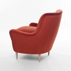 Poltrona Ada arancione bruciato