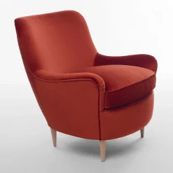 Poltrona Ada arancione bruciato