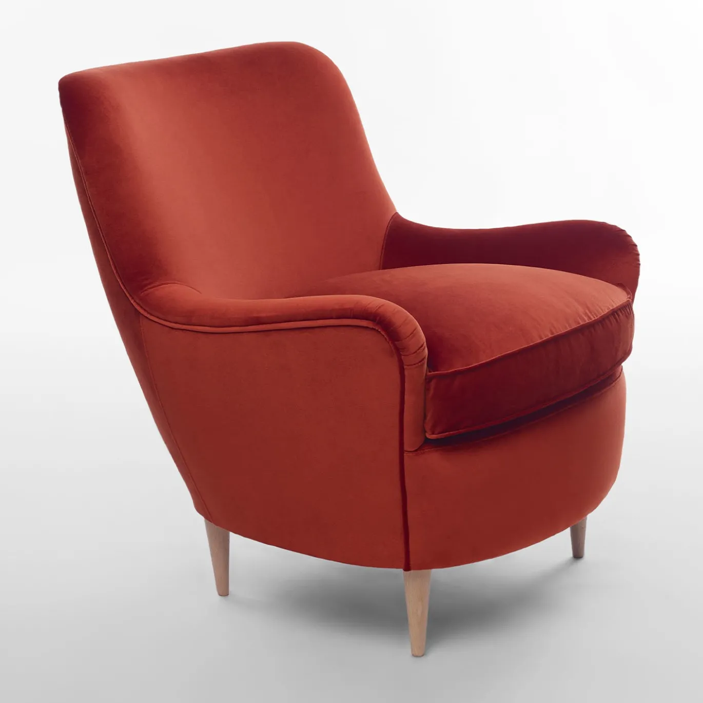 Poltrona Ada arancione bruciato