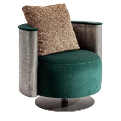 Poltrona Amelie in velluto verde