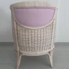 Poltrona Angelina in Rattan con Intreccio in Midollino