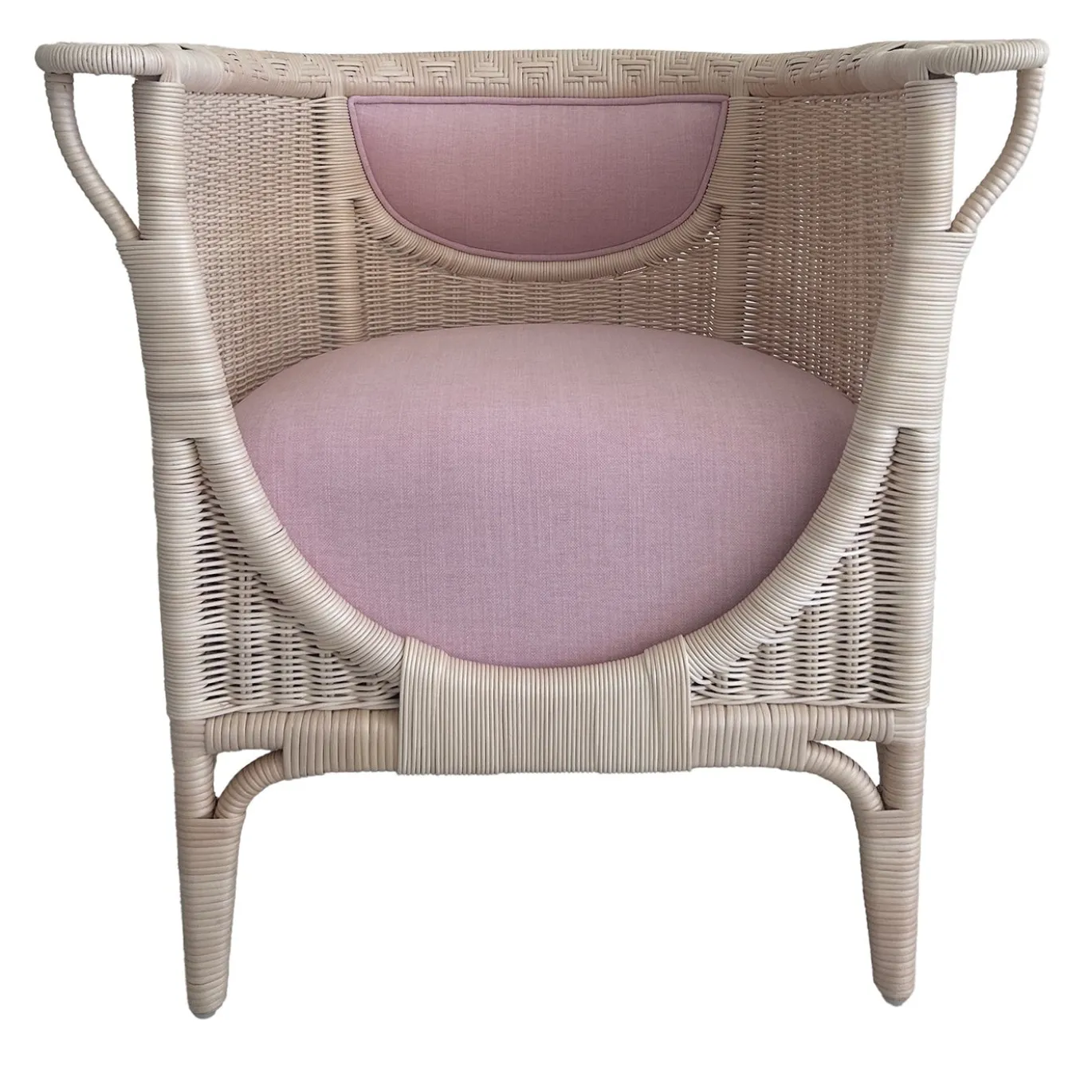 Poltrona Angelina in Rattan con Intreccio in Midollino