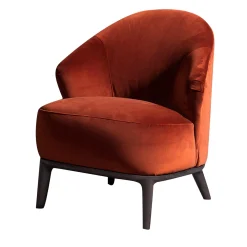 Poltrona arancione Atmosfera 1950 di Gianluigi Landoni
