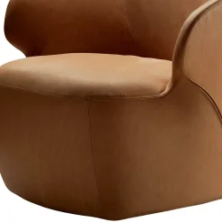 Poltrona Arom in pelle naturale gold di Noè Duchaufour-Lawrance