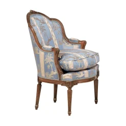 Poltrona Azure Bergère in stile Luigi XVI