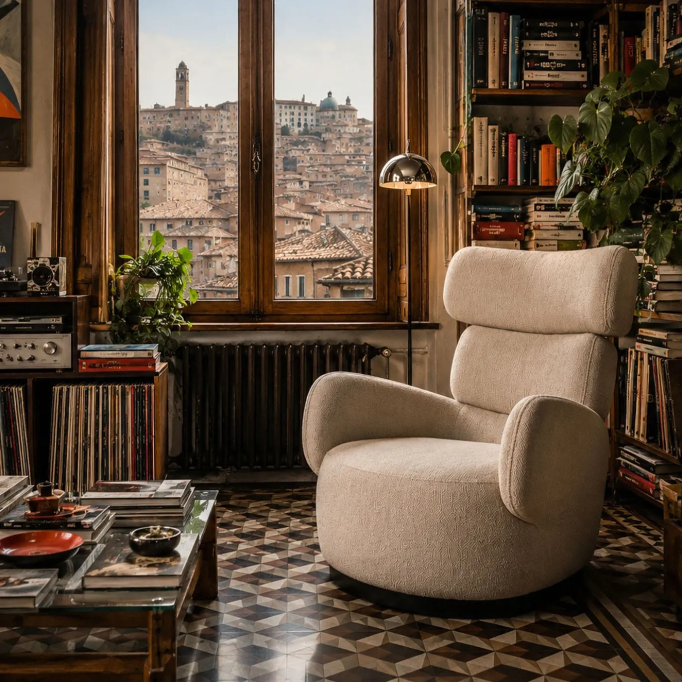 Poltrona Boris Beige di Dainelli Studio