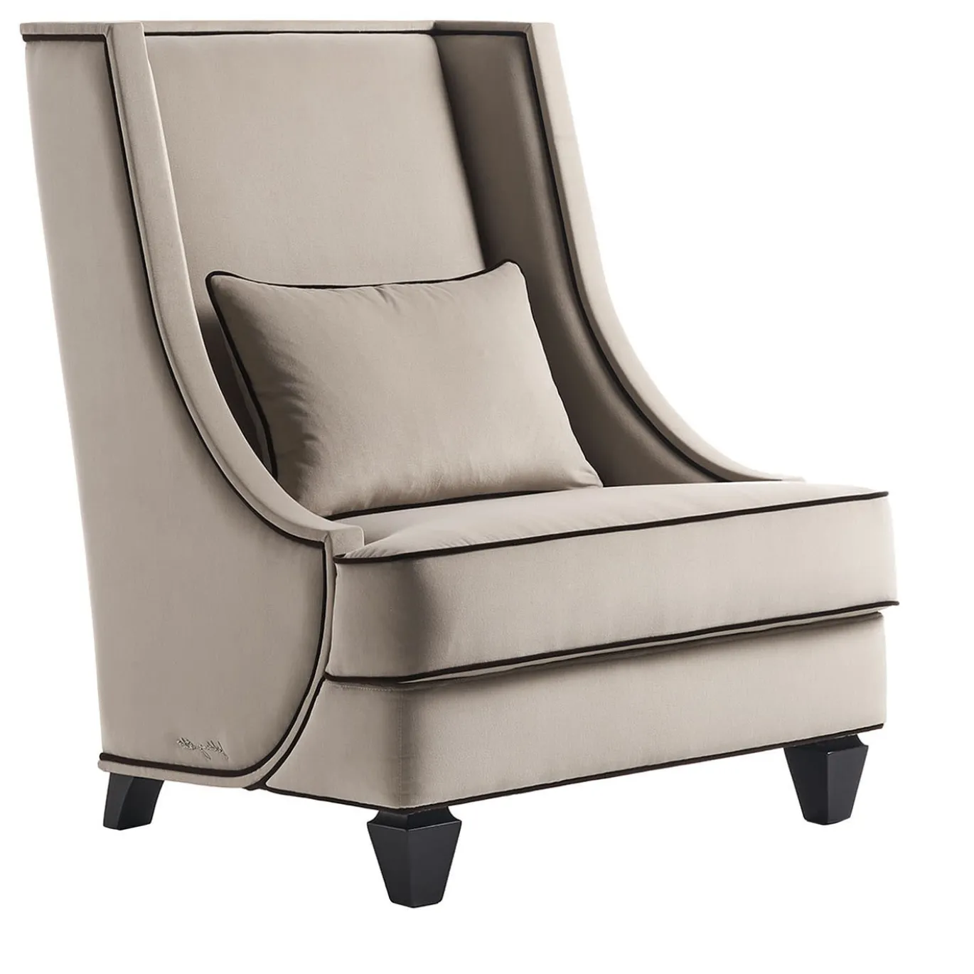 Poltrona Century beige e marrone