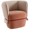 Poltrona Chemise rosa e beige di Studio LI_DO