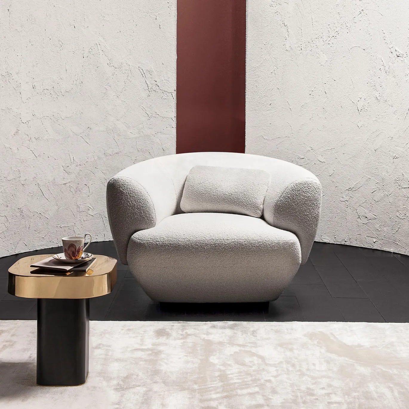 Poltrona Confident 360 White di Gianluigi Landoni