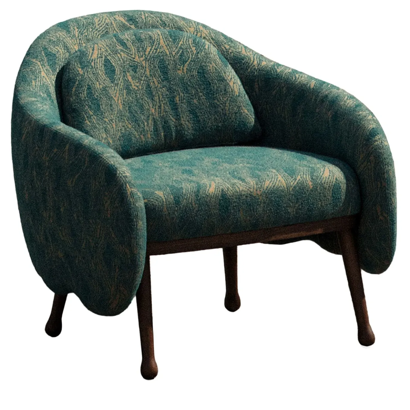 Poltrona Corolla 271 Teal di Cristina Celestino