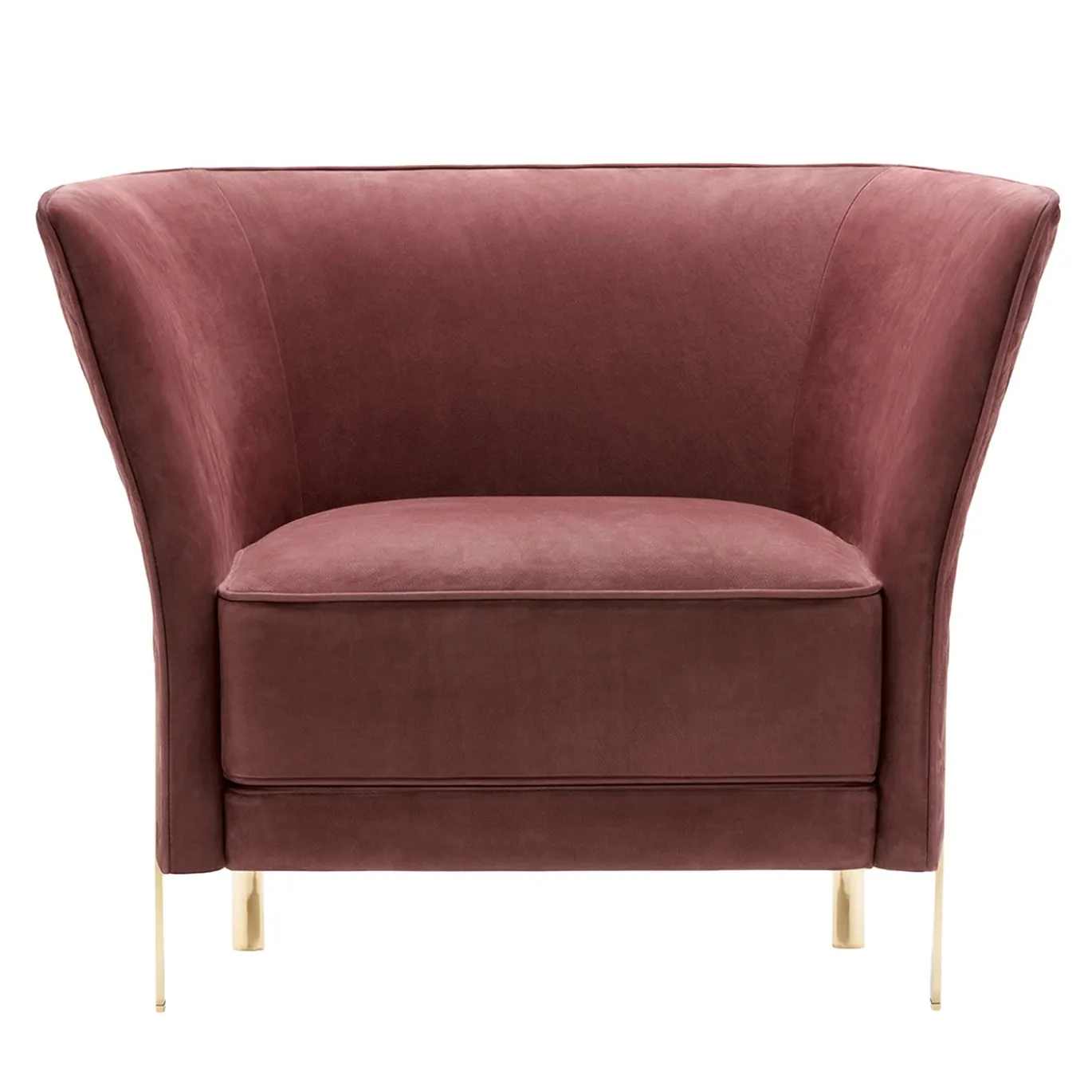 Poltrona Cosmo in pelle rossa