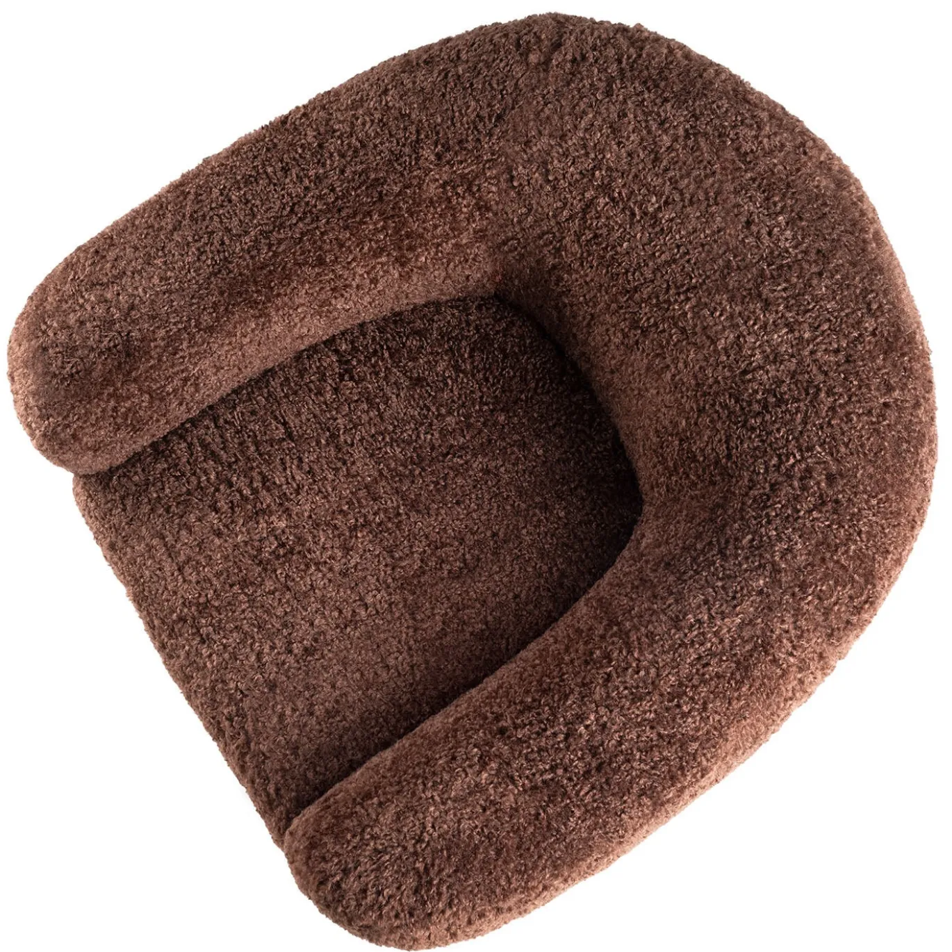 Poltrona curva marrone Huit Huit