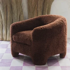 Poltrona curva marrone Huit Huit
