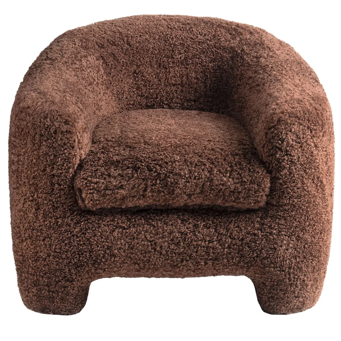 Poltrona curva marrone Huit Huit