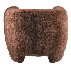 Poltrona curva marrone Huit Huit