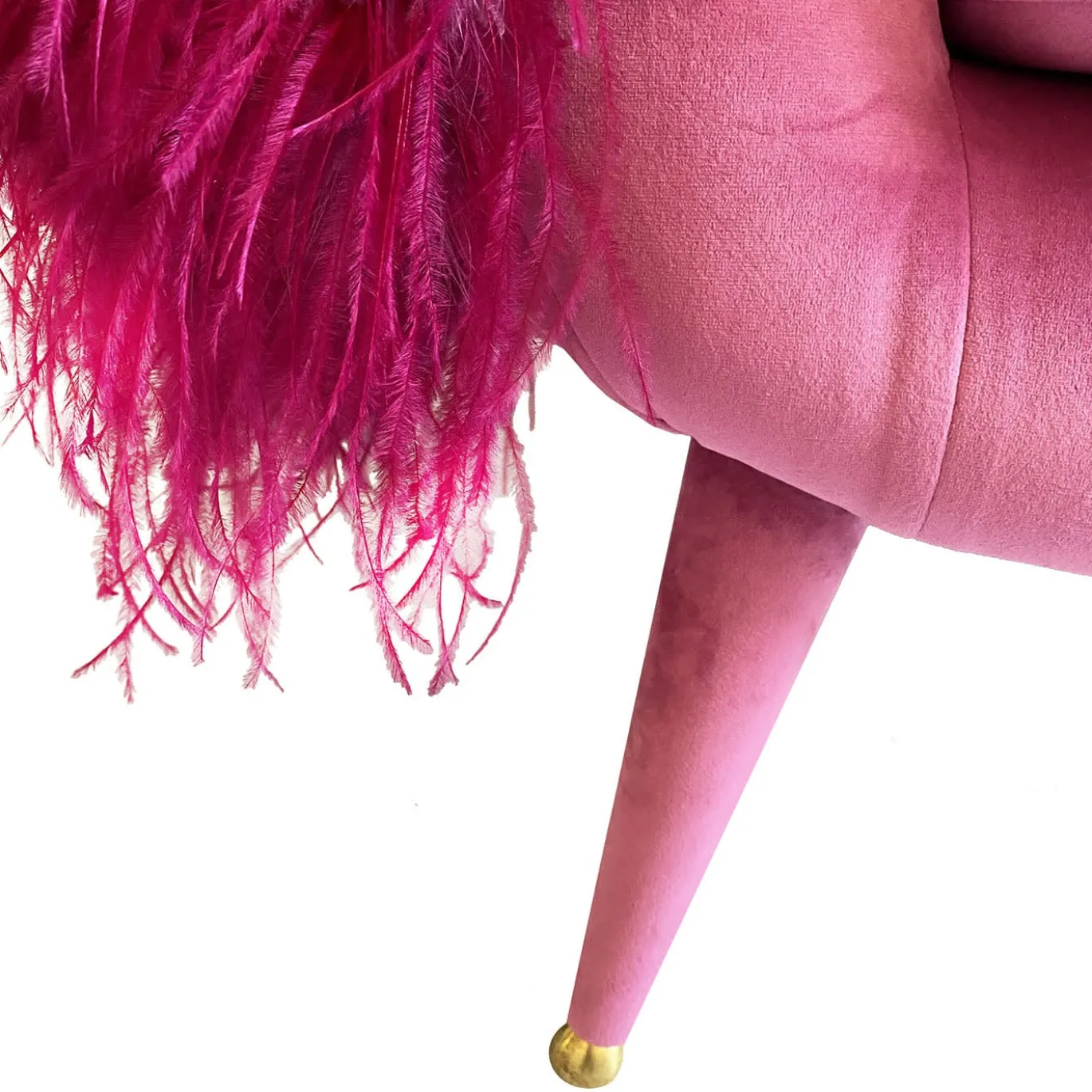 Poltrona Dream in Velluto Rosa
