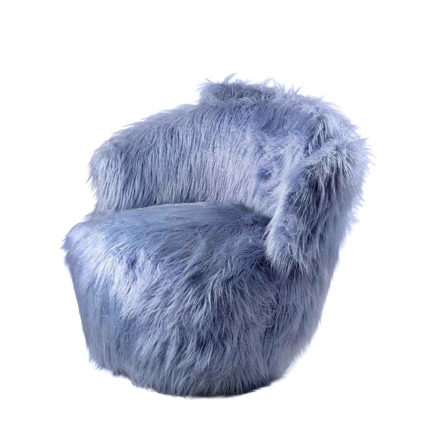 Poltrona Duetto Curva Azzurro di Lucia Ippolito