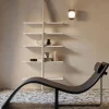Poltrona e chaise-longue trasformabili in pelle nera Flipt