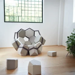 Poltrona ecologica Quartz di CRTL ZAK e Davide Barzaghi