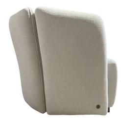Poltrona Ford in tessuto bianco