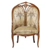 Poltrona francese con motivi Liberty