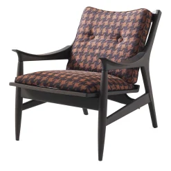 Poltrona Franklin in Pied de Poule Bronzo