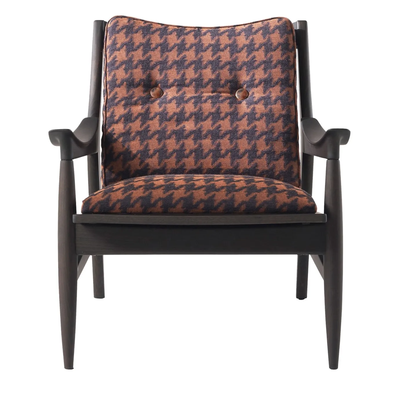 Poltrona Franklin in Pied de Poule Bronzo