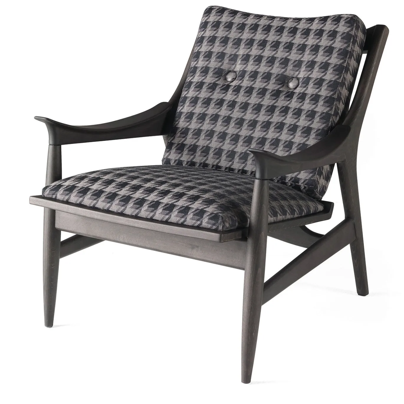 Poltrona Franklin in Pied de Poule Grigio