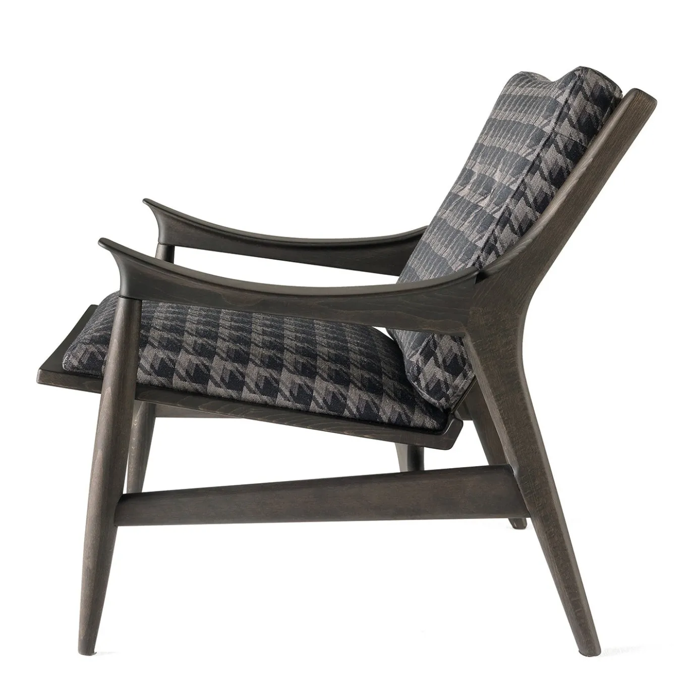 Poltrona Franklin in Pied de Poule Grigio