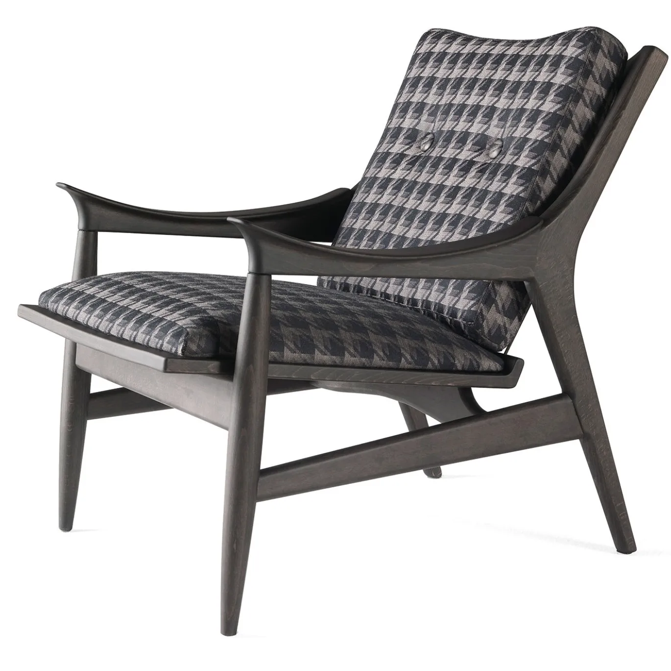 Poltrona Franklin in Pied de Poule Grigio