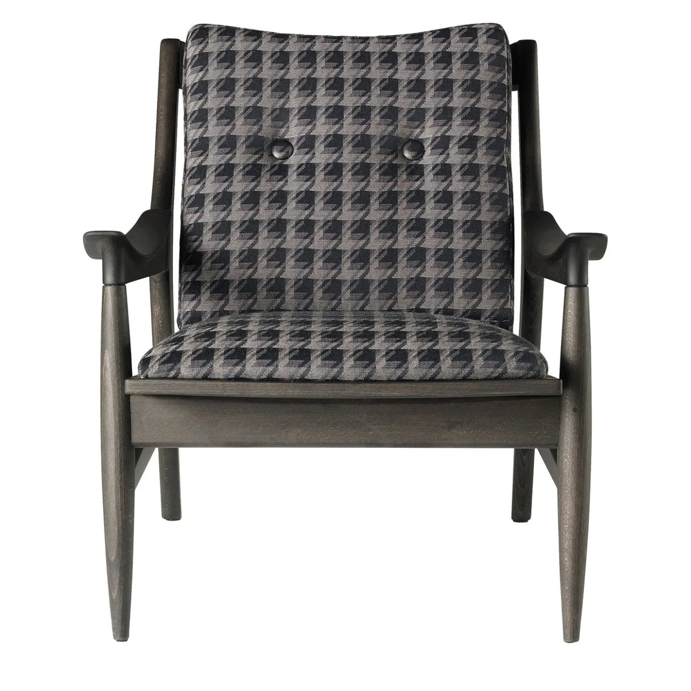 Poltrona Franklin in Pied de Poule Grigio