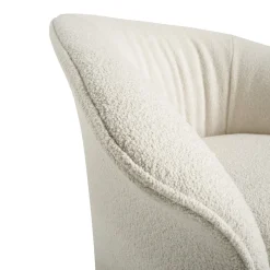 Poltrona Fulham in Bouclé Bianco