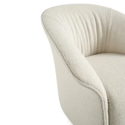 Poltrona Fulham in Bouclé Bianco