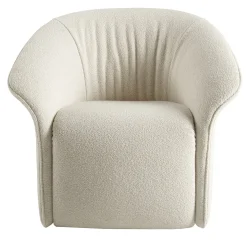 Poltrona Fulham in Bouclé Bianco