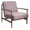 Poltrona Gaia in Lino-Cotone Rosa Antico