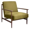 Poltrona Gaia in Lino-Cotone Senape