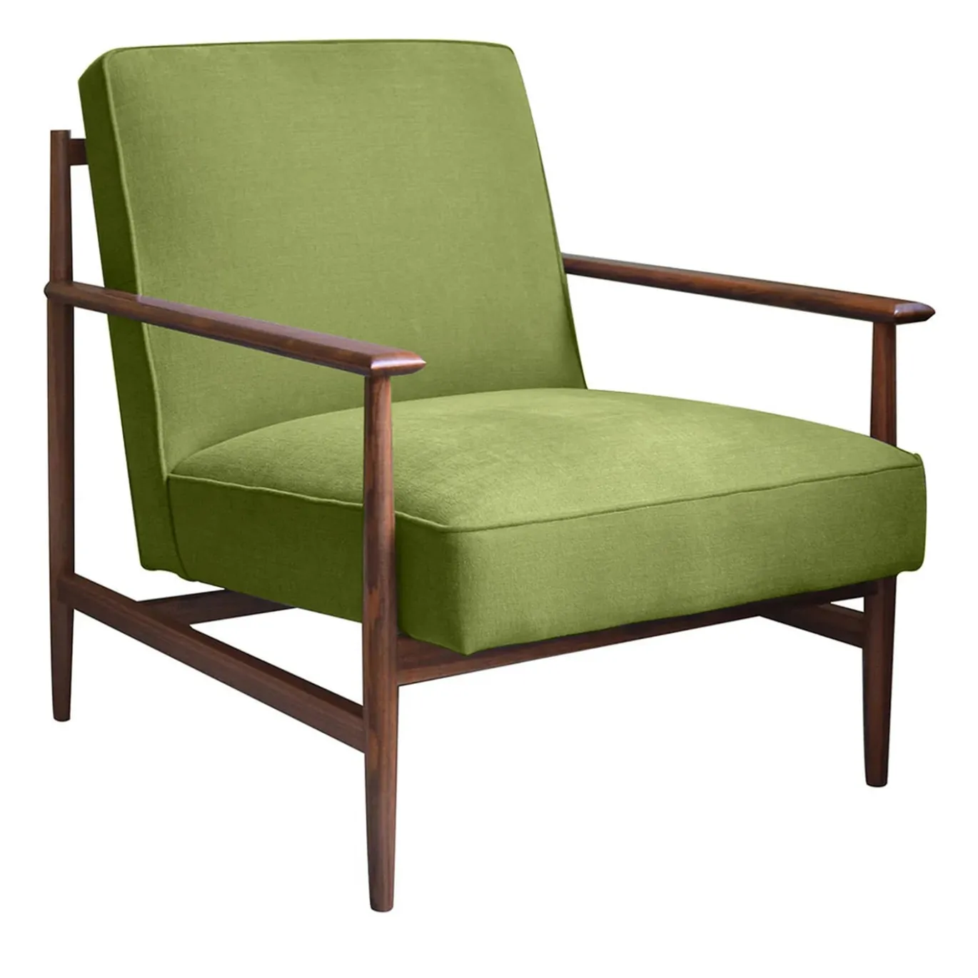 Poltrona Gaia in Lino-Cotone Verde Avocado