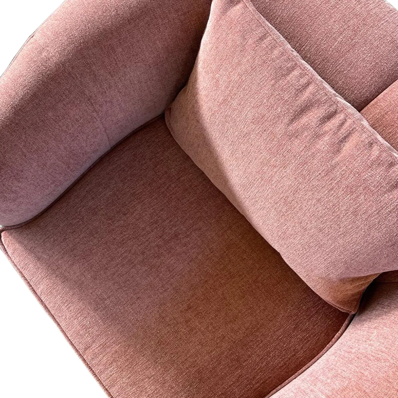 Poltrona Gaia in tessuto rosa