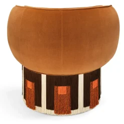 Poltrona girevole Cognac Pirouette Cleo
