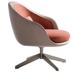 Poltrona girevole crema