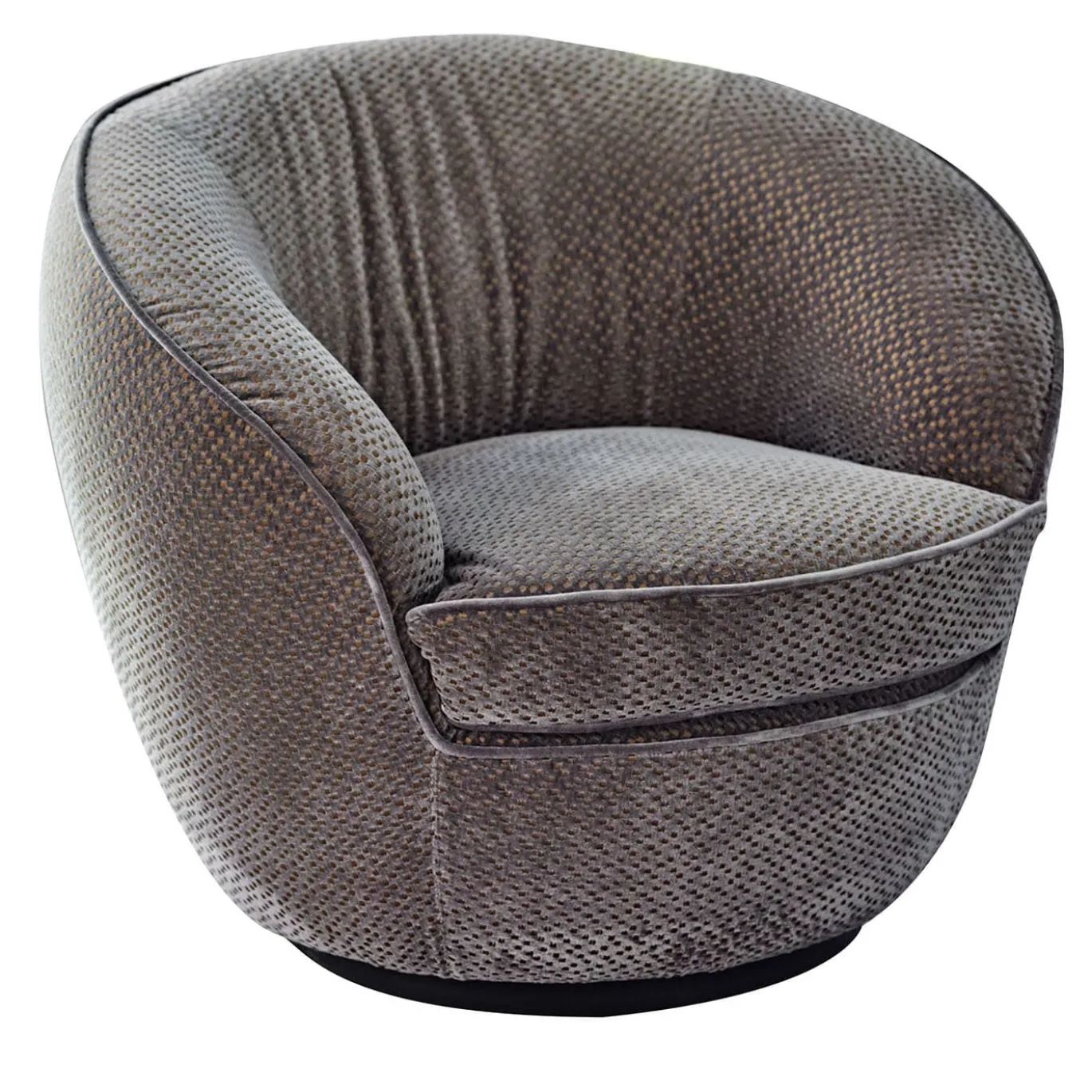 Poltrona girevole Giulia blu polvere