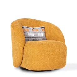 Poltrona girevole Muffin giallo